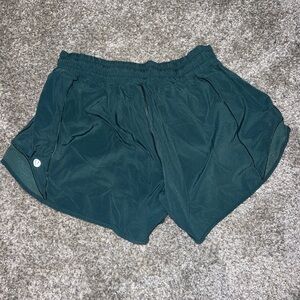 Green LuluLemon Hotty Hot Short - Tall